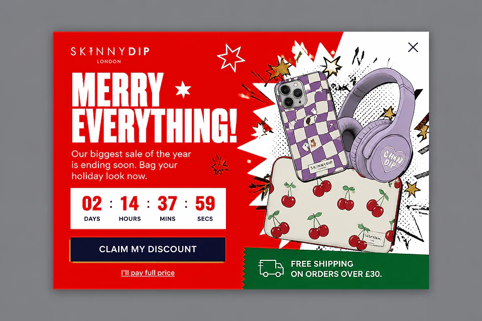 Candy Cane Countdown – popup ötlet a(z) skinnydiplondon.com alapján