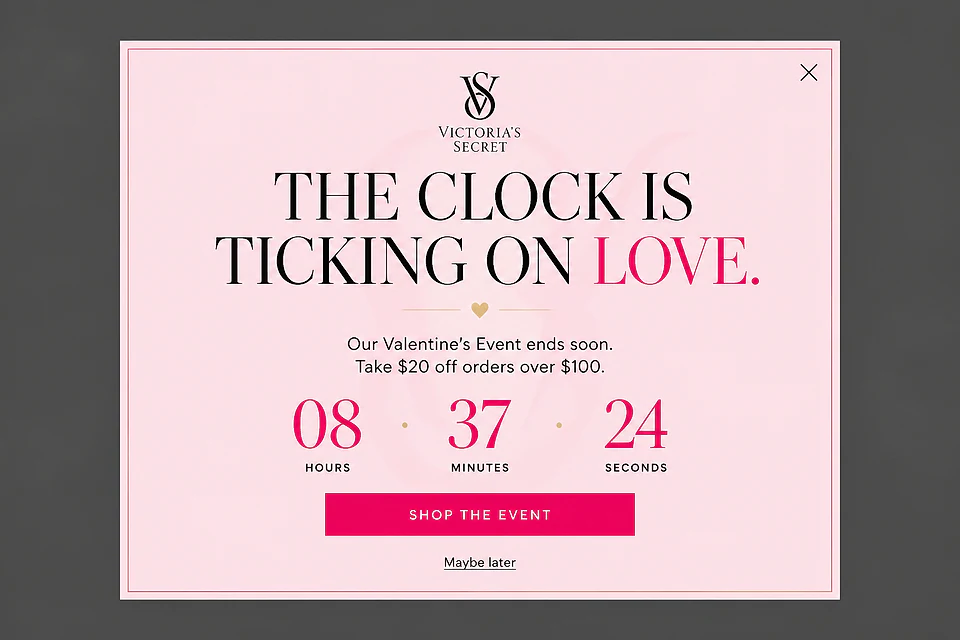 The Minimalist Muse – popup ötlet a(z) victoriassecret.com alapján