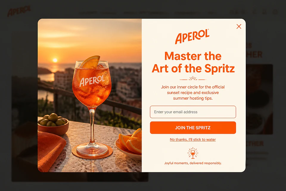 The Editorial Socialite – popup ötlet a(z) aperol.com alapján