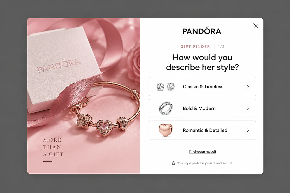 The Love Quiz – popup ötlet a(z) pandora.net alapján