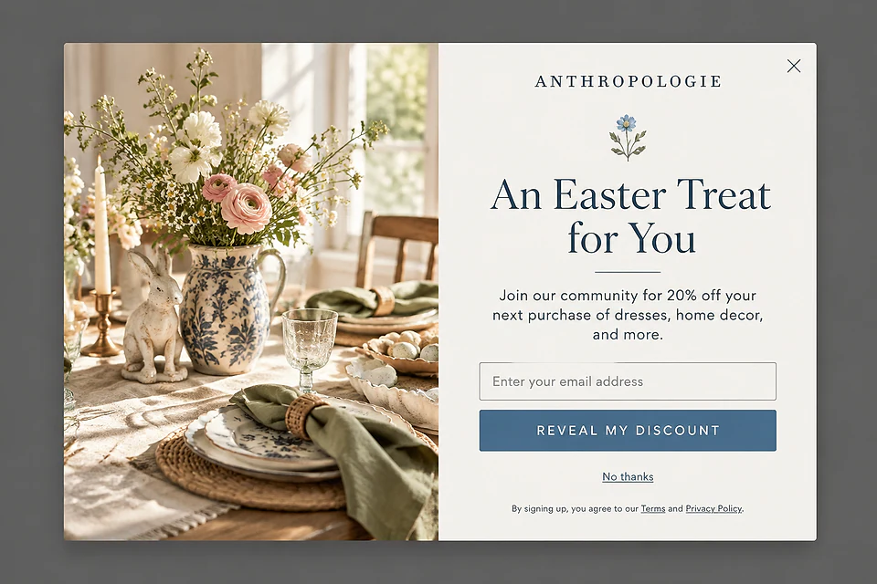 The Editorial Spring – popup ötlet a(z) anthropologie.com alapján