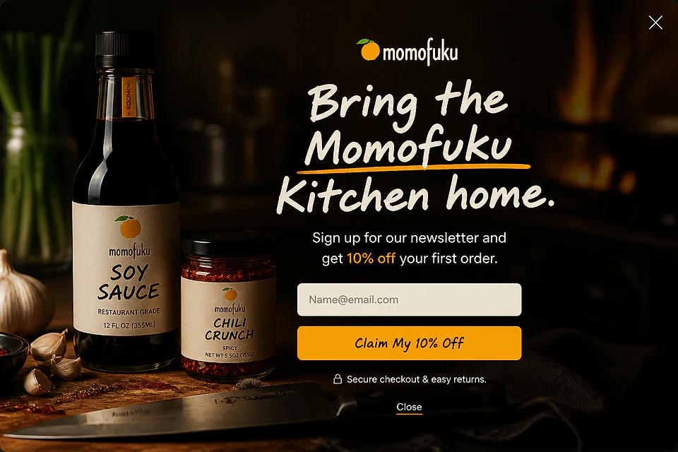 The Culinary Immersion – popup ötlet a(z) momofuku.com alapján