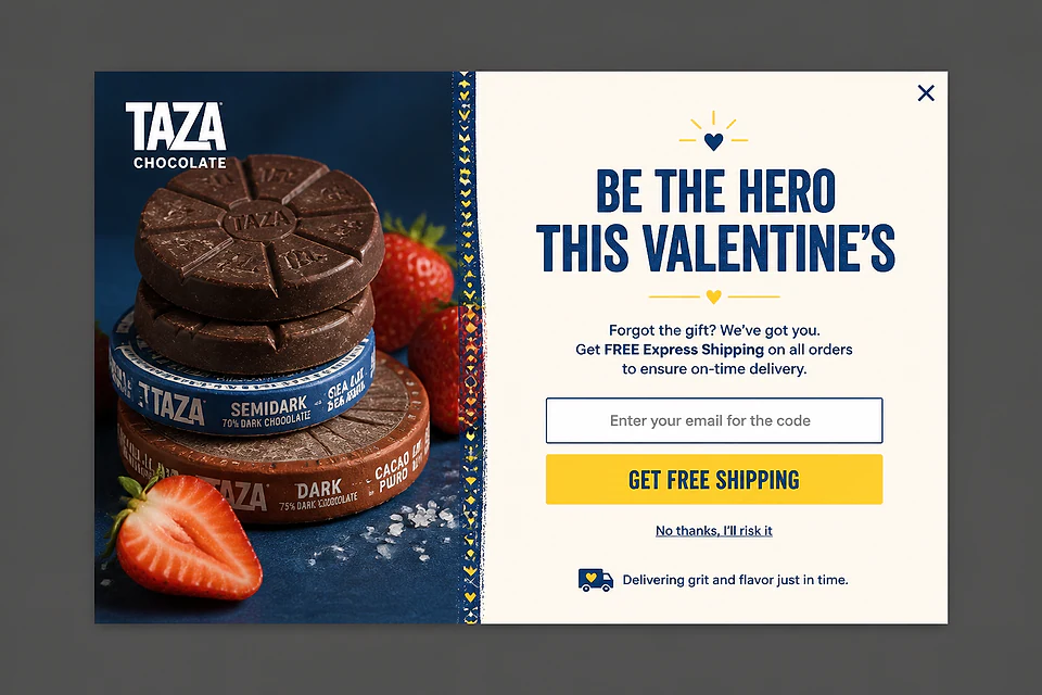 The Safe Bet – popup ötlet a(z) tazachocolate.com alapján