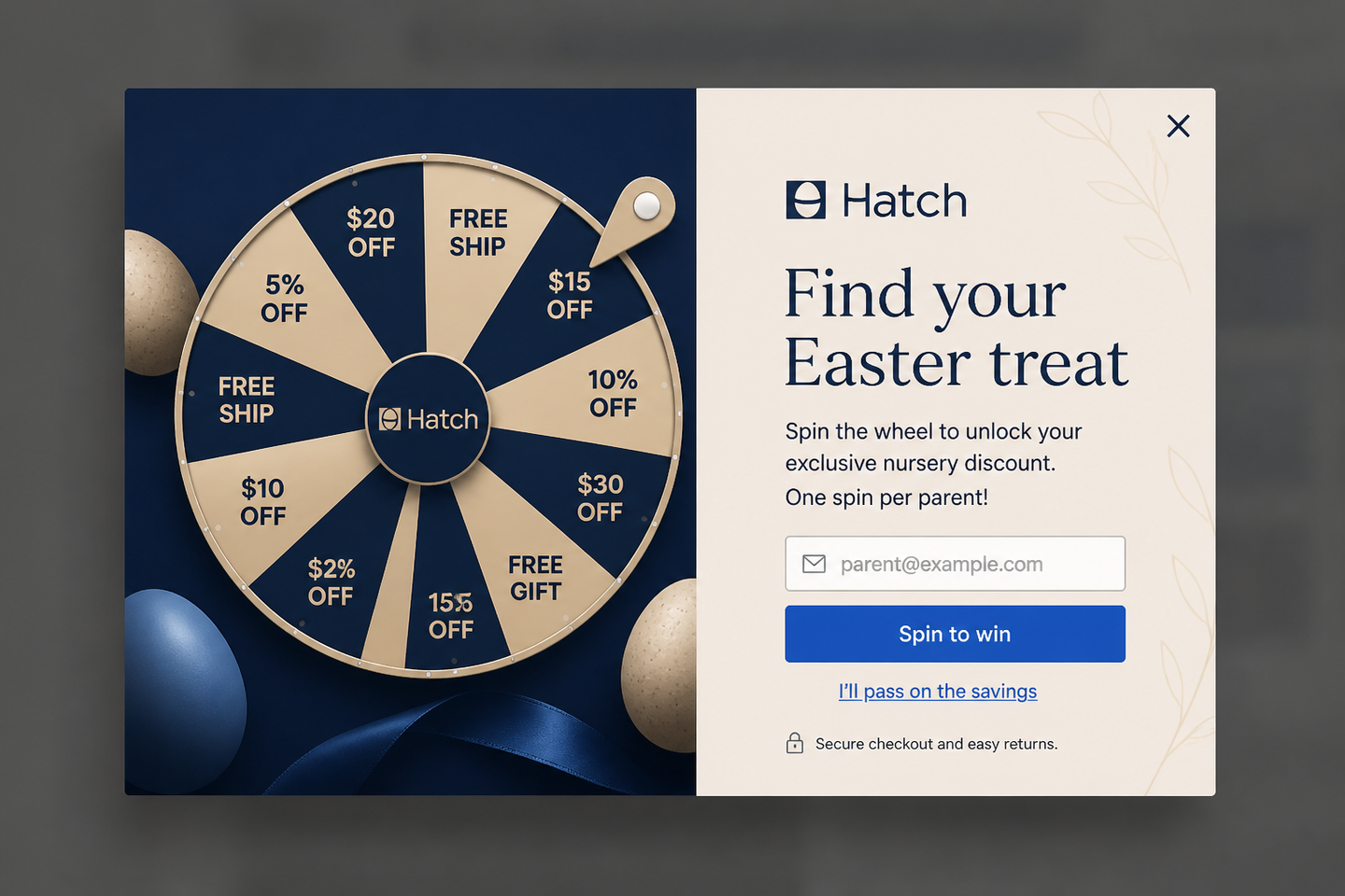 Easter Hunt Wheel