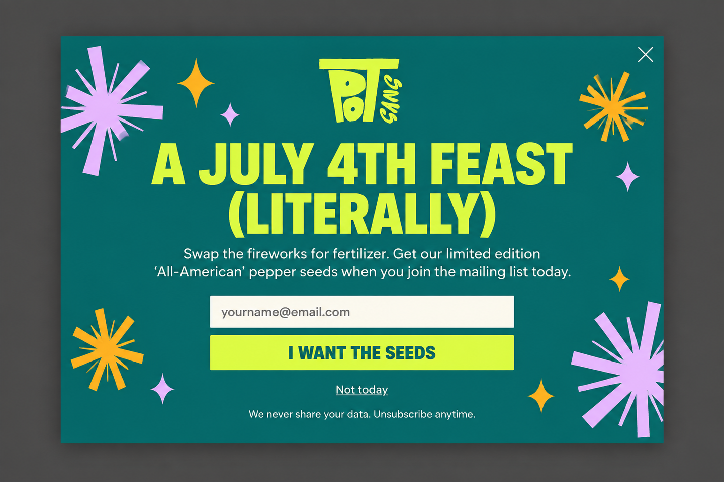 July Jubilee Type
