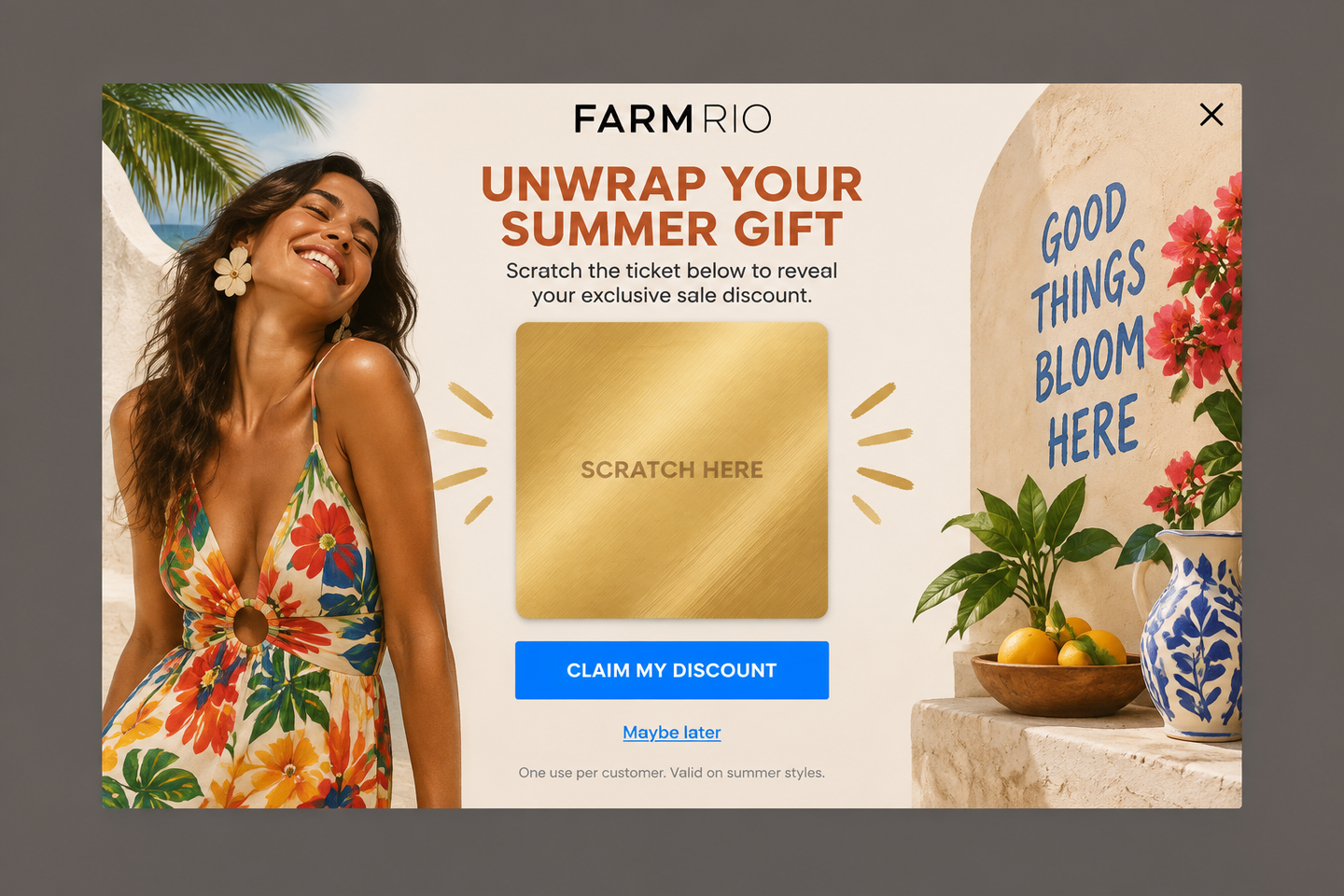 Tropical Scratch Card