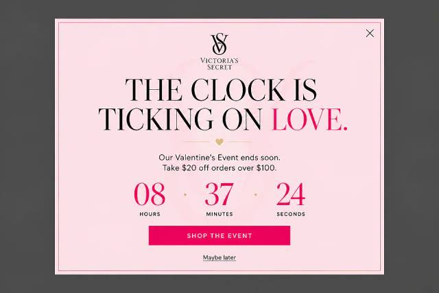 The Minimalist Muse — popup concept inspired by victoriassecret.com