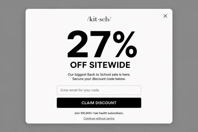 The Minimalist Typographic — popup concept inspired by mykitsch.com