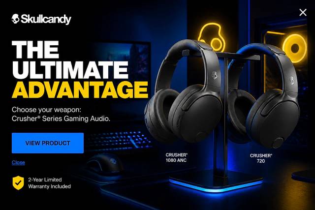 Hyper-Visual Experience — popup concept inspired by skullcandy.eu