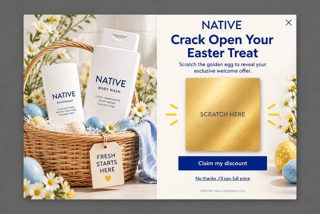 The Golden Egg — popup concept inspired by nativecos.com