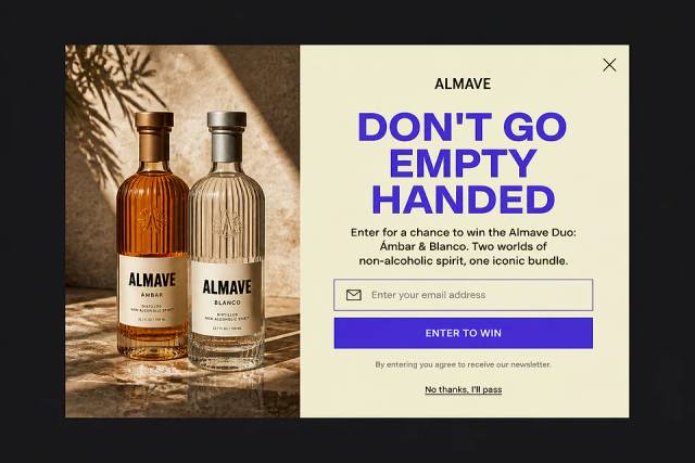 The Editorial Duo — popup concept inspired by almave.com