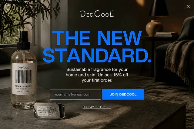 Immersive Fragrance Drop — popup concept inspired by dedcool.com