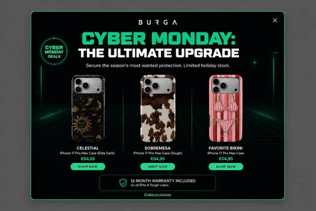 Neon Cyber Grid — popup concept inspired by eu.burga.com