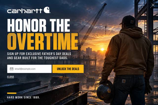 The Industrial Edge — popup concept inspired by carhartt.com