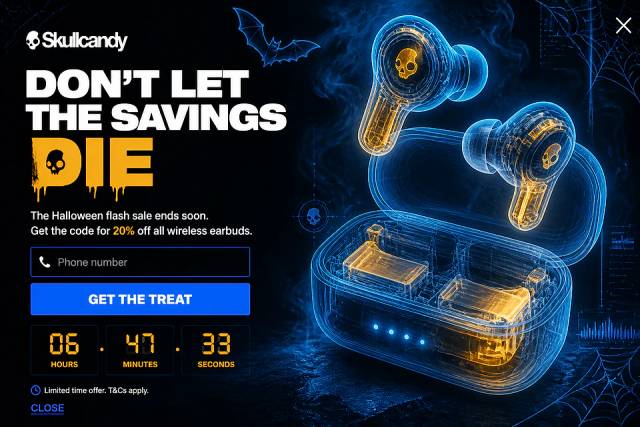 Midnight X-Ray — popup concept inspired by skullcandy.eu