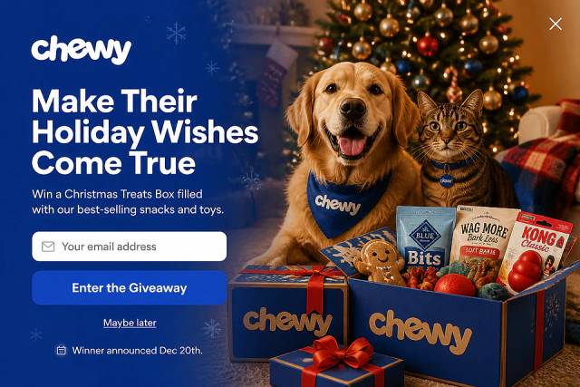 Winter Wonderland Takeover — popup concept inspired by chewy.com