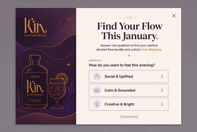 The Ritual Quiz — popup concept inspired by kineuphorics.com