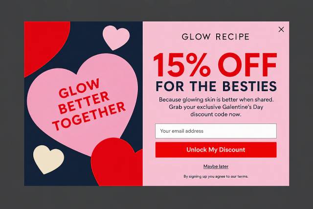 Typographic Color-Block — popup concept inspired by glowrecipe.com