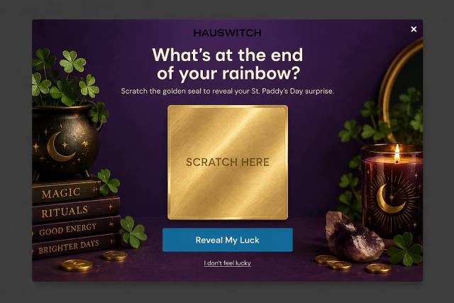 The Pot of Gold — popup concept inspired by hauswitch.com