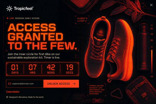 Infrared Explorer — popup concept inspired by shop.tropicfeel.com