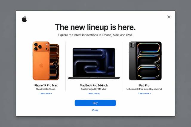 The Ecosystem Upsell — popup concept inspired by apple.com