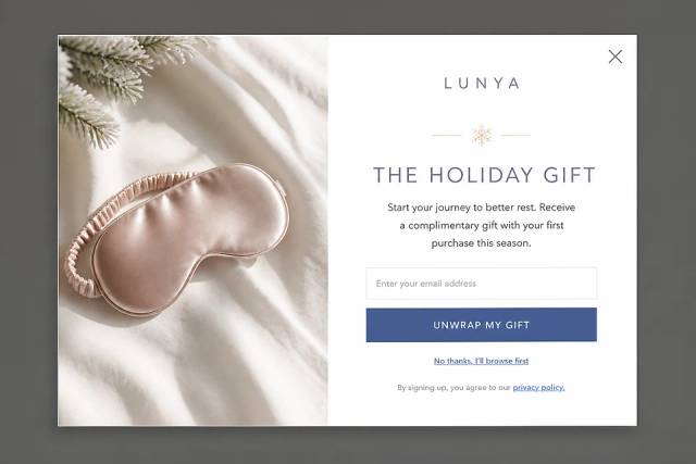 The Editorial Gift — popup concept inspired by lunya.co