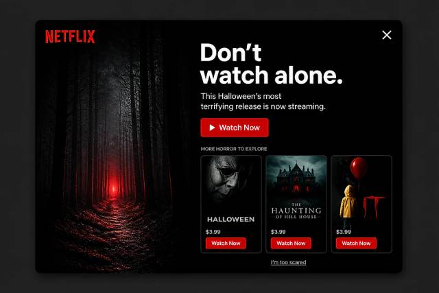 The Dark Forest — popup concept inspired by netflix.com
