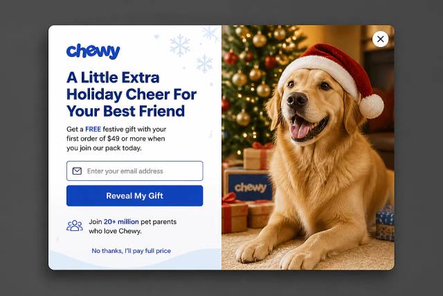 The Safe Bet — popup concept inspired by chewy.com
