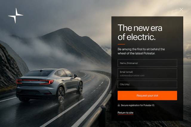 The Immersive Horizon — popup concept inspired by polestar.com