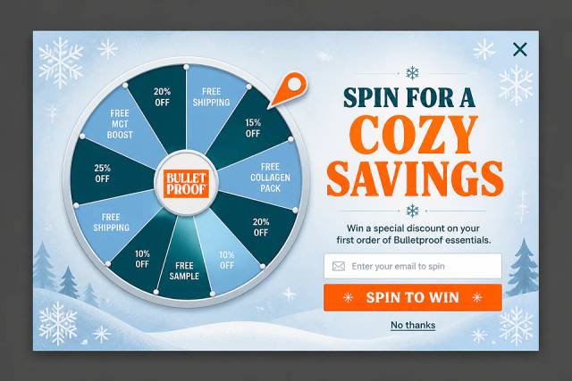 The Winter Wheel — popup concept inspired by bulletproof.com