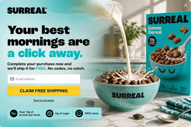 The Morning Mood — popup concept inspired by try.eatsurreal.co.uk