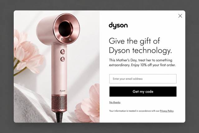 The Engineering Gift — popup concept inspired by dyson.com