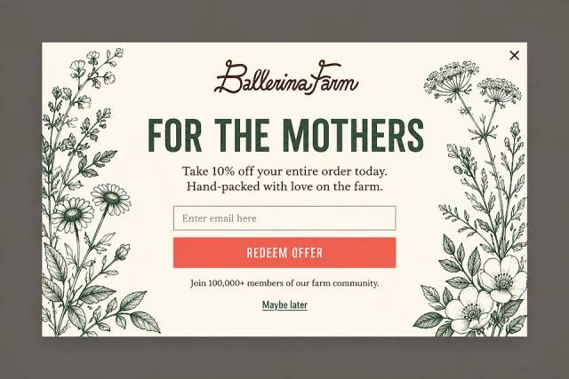 The Typographic Meadow — popup concept inspired by ballerinafarm.com