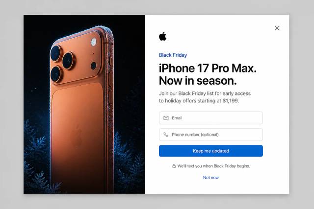 Midnight Frost Capture — popup concept inspired by apple.com