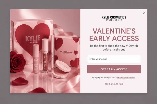 The Signature Studio — popup concept inspired by kyliecosmetics.com