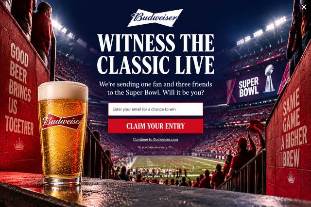 The Stadium Lights — popup concept inspired by budweiser.com