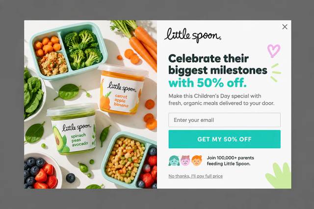The Modern Nurturer — popup concept inspired by littlespoon.com