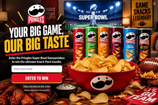 Stadium Lights Takeover — popup concept inspired by pringles.com
