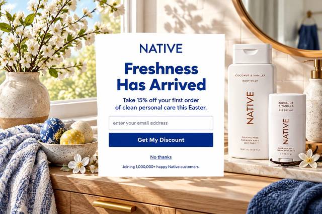 Easter Morning Fresh — popup concept inspired by nativecos.com