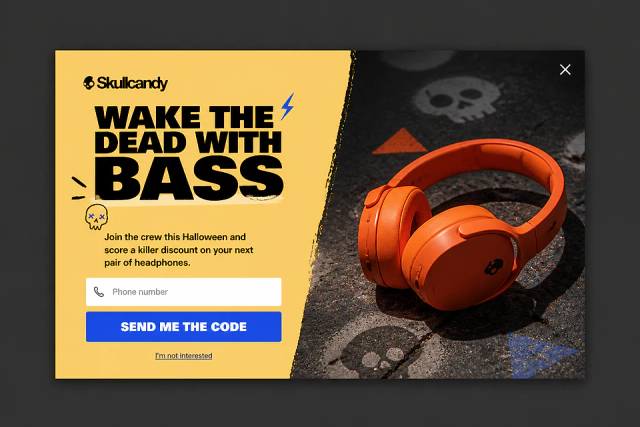 Pumpkin Punch — popup concept inspired by skullcandy.eu