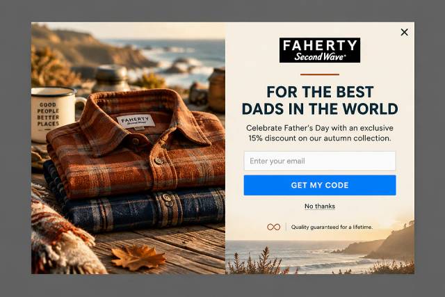 The Coastal Heritage — popup concept inspired by fahertybrand.com