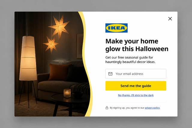 The Safe Bet — popup concept inspired by ikea.com