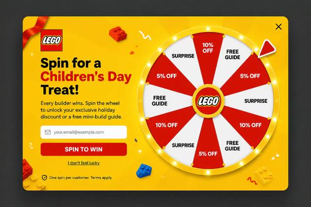 Playful Surprise — popup concept inspired by lego.com