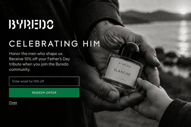 The Immersive Tribute — popup concept inspired by byredo.com