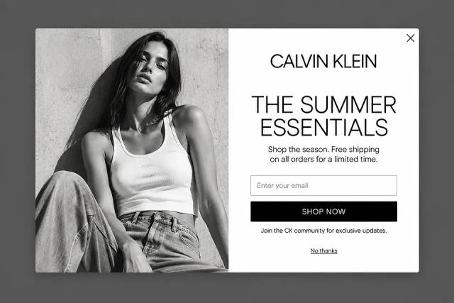 The Editorial Heat — popup concept inspired by calvinklein.us
