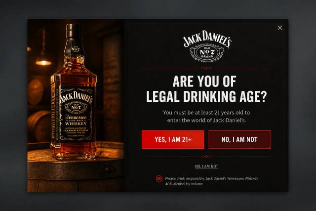Heritage Cellar — popup concept inspired by jackdaniels.com
