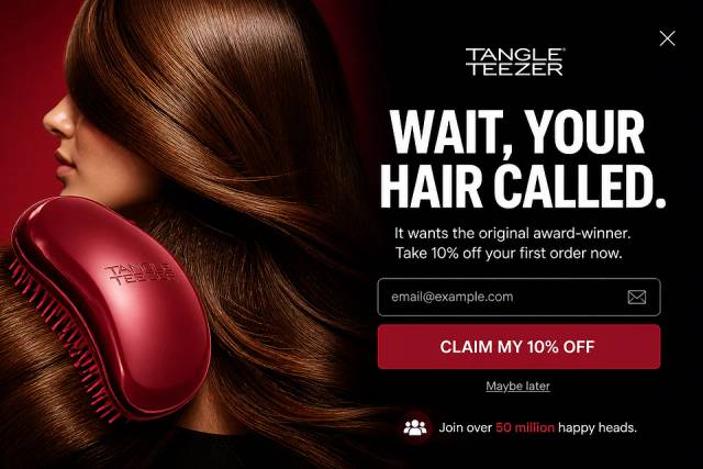 The Full-Bleed Vibe — popup concept inspired by tangleteezer.com