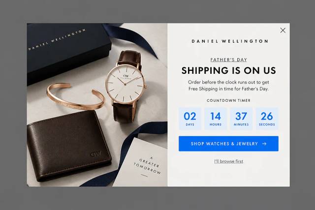 The Curated Gift — popup concept inspired by danielwellington.com