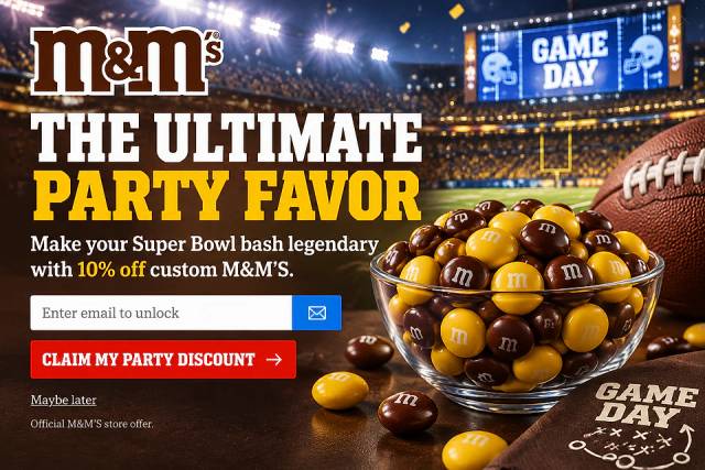 Stadium Lights Takeover — popup concept inspired by mms.com