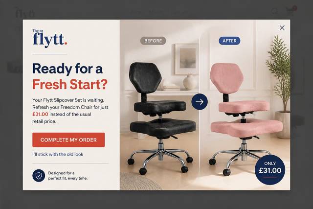 Visual Refresh — popup concept inspired by theflytt.co.uk